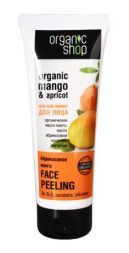 Скраб для лица &quot;Абрикосовый манго&quot;, пилинг ORGANIC SHOP (75 мл)