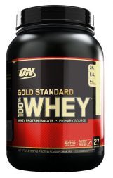 Протеин Optimum Nutrition 100 % Whey protein Gold standard 2 lb Ваниль (907 г)