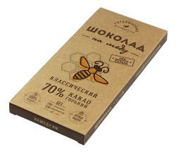 Горький шоколад на меду 70 % Гагаринские мануфактуры (85 г)