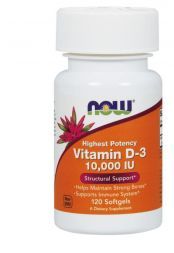 NOW Vitamin D-3 10000 ME 250 mg (120 капс)